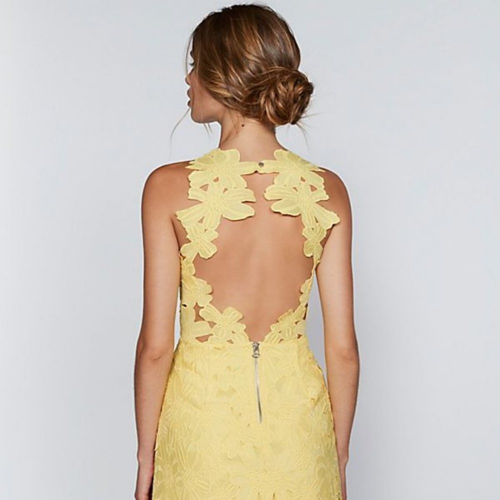 Jessa Lace Dress SAYLOR (for Free People) in Lemon XS